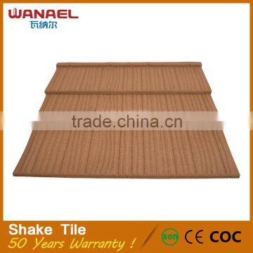 Low price colorful classic stone coated metal roofing tile