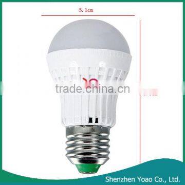 E27 3W 270LM 6050-6700K White Light Eco-friendly Plastic LED Light Bulb photo-3
