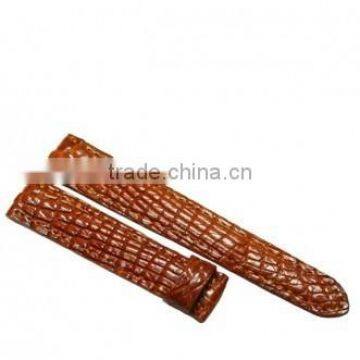 Crocodile leather watchband SCRWC-005