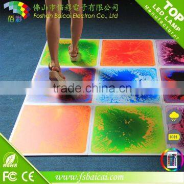 eco-friendly LED dance floor/LED illuminated liquid vinyl floor