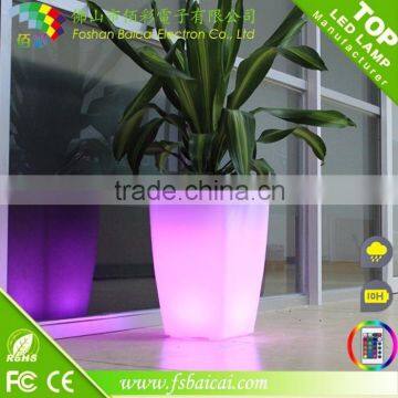 Light Control Illuminated Led Planter Garden LED Flower Pot