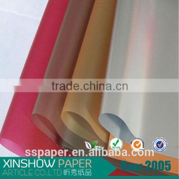 free sample waterproof paper sheet solid plastic cellophane wrapping for flower waterproof wrapping paper