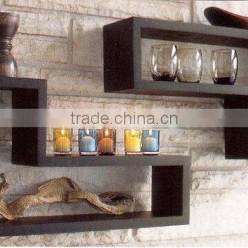 Wooden wall Shelf wall rack