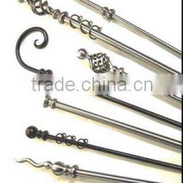 factory direct sale iron or steel curtain rod curtain pole