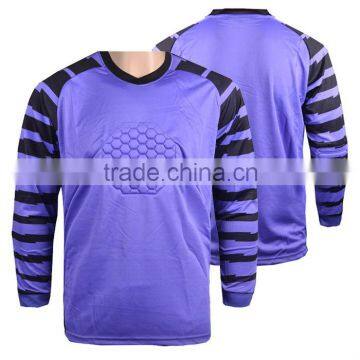 Fast Shipping Cheap Long Sleeve Purple Goalkeeper Soccer Jersey