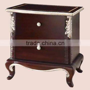 Luxury Wooden Silver Nightstand IDM-N007 photo-5