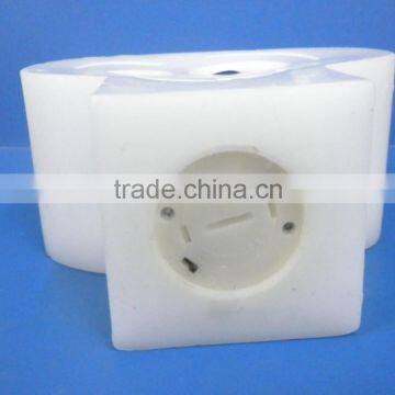 Halloween Artificial White Smile Face Clock Cartoon Shaped Led Candle photo-3