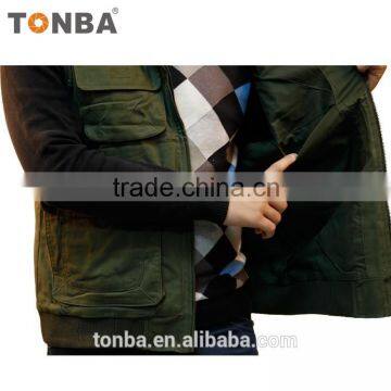 Customized Comfortable Camera Vest and SLR Hooded Vest for Outdoor Men With Army Green photo-4