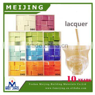 transparent lacquer for protecting color glass mosaic