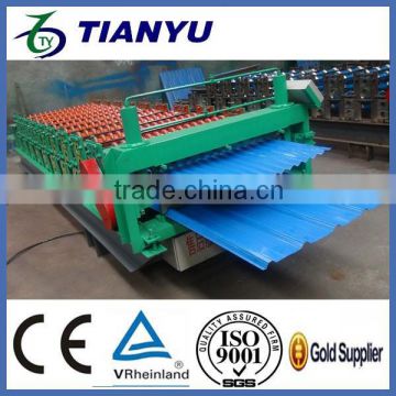 TY hot selling double layer trapezoidal and wave roof panel roll forming machine