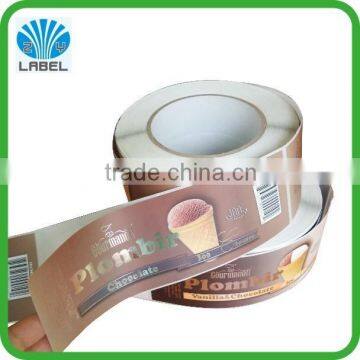 Food Sticker Roll for Chocolate Ice Cream Label photo-3