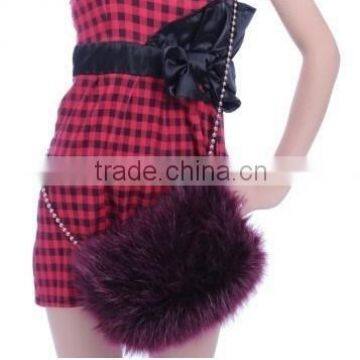 Ladies Faux Fur Purse Shoulder Bag