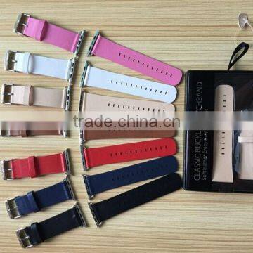 2015 fashionable leather band, high quality cheap band for apple watch