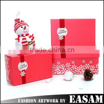 Wholesale gift box snowflake small square shape decorative christmas gift boxes