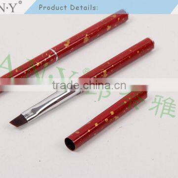 ANY 2016 Hot Sale Mental Handle Import High Quality Angled Hair Nail Art Brush Gel Pure Color photo-2