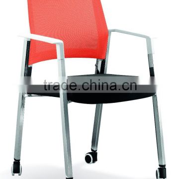 Used orange mesh office chair cyber cafe chairs