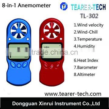 Hotsale! OEM High Quality 8-in-1 Digital Anemometer With Barometer 8-in-1 for Home and Industrial Wholesale in Bulk Price