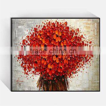 Wall Art modern flower oil painting 100% handmade