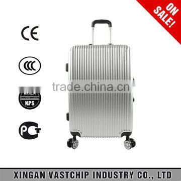 2016 20''22''24''26'' high quality ABS+PC trolley luggage with aluminum frame luggage