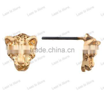 Factory wholesale gold Leopard fancy Stud Earrings