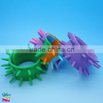 New Similar Hedgehog shape Silicone Slap Band Bracelet Wristband