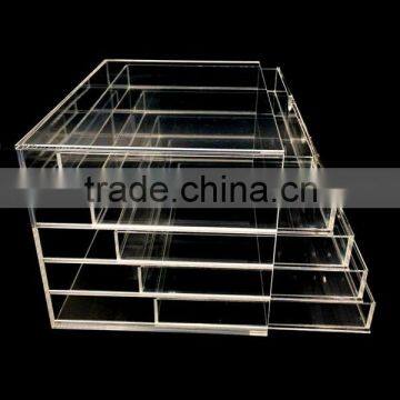 Custom Acrylic Jewelry Box With 5 Drawers
