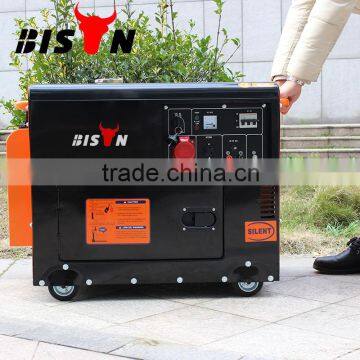 BISON China 15hp silent diesel generator set home use silent type generator