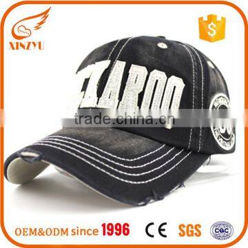 2016 china factory wholesale custom printed 100% cotton/polyester plain baseball cap