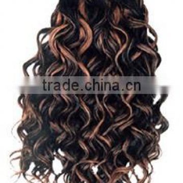 Deep wave hair extension hair weft splendid 100% indian human hair