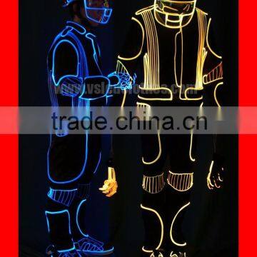 LED Light Tron Costume, Programmable LED Dance Costume