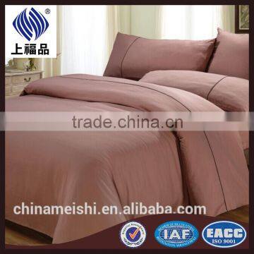 Made in China 100% polyester plain color microfiber bed sheets/bedding set/ duvet cover set