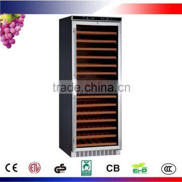 108 Bottles Compressor Dual Zones Vertical Wine Refrigerators JC-290B2EQ