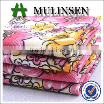 Shaoxing textile 100% woven polyester fabric wool peach printing