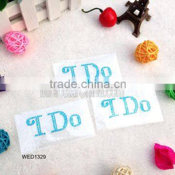 I DO wedding decoration acrylic rhinestone shoe sticker