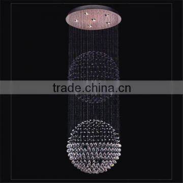 Top grade customized crystal stairs pendant light,replica moooi raimond led pendant lamp