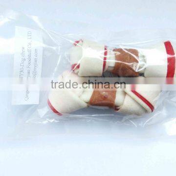 MJDC dog dental chew new items chicken wrap cowhide bone