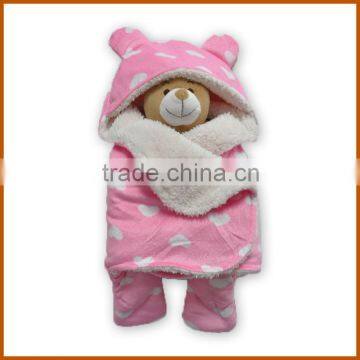Wholesale Hooded Printed Baby Blanket