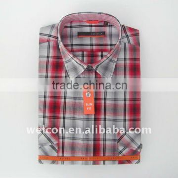 new men's classic stylish check business 100% cotton shirt