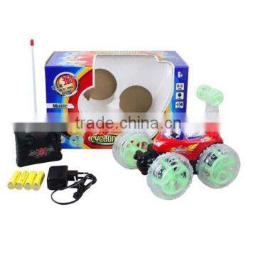 EN-71 Approval Flip Stunt Car Remote Control Toy with Light and music