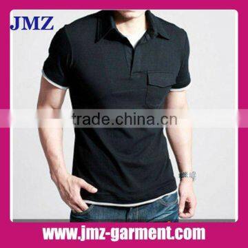 100% cotton pocket polo shirts 2013 design