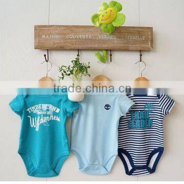 100% cotton soft fabric simple prints baby boy outfits