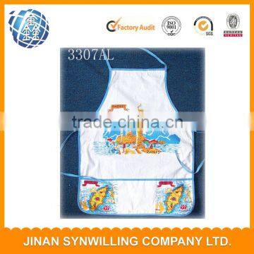 Factory Price kitchen apron Type and Cotton Material kitchen printed apron