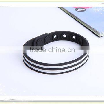 Noproblem tourmaline friendship fashion power health elastic silicone bracelet for couple