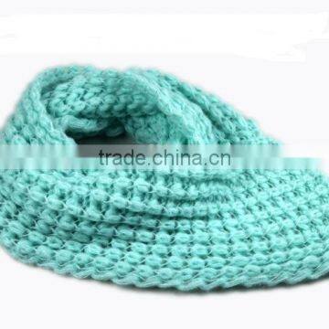 High quality infinity style scarf knitted muilty colors loop , factory price