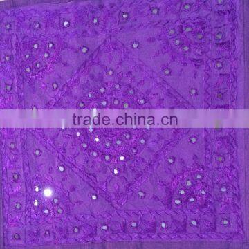 Indian Traditional Handmade mirror work embroidery cushion covers Boho art