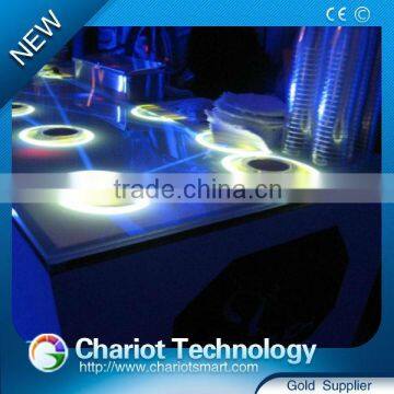 Wholesale Price China best supplier Chariot interactive glass surface bar table multitouch interactive