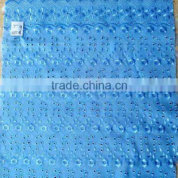 QINGDAO DAIFEI HOT T/C COLOR EMBROIDERY FABRICS 42/43