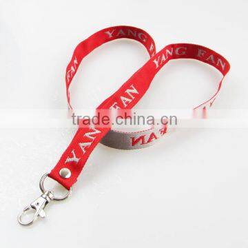 cheap custom jacquard lanyards nylon coach lanyard without whistle