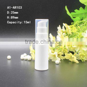 15ml airless lotion pump bottle cylinder shape