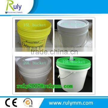 High intensity PP/HDPE plastic bucket with lid used for paint chemical products